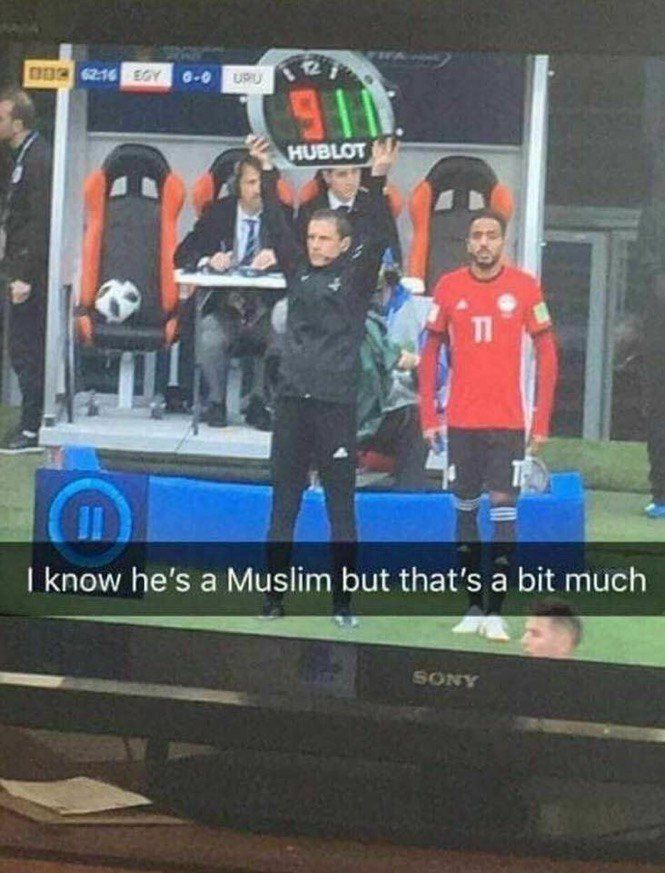 he's a Muslim but that’s a bit much