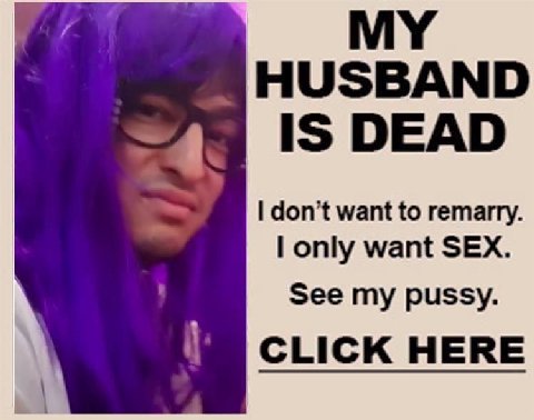 HUSBAND 15 DEAD don’t want to remarry. only want SEX. See my pussy. CLICK HERE