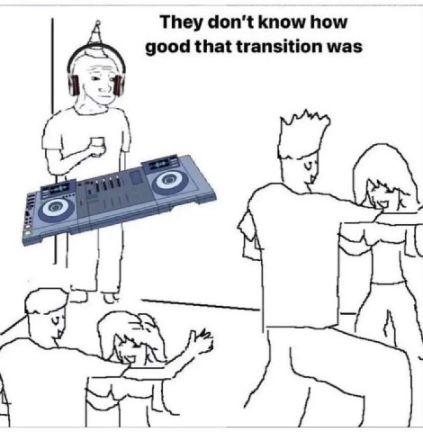 They don't know how good that transition was a