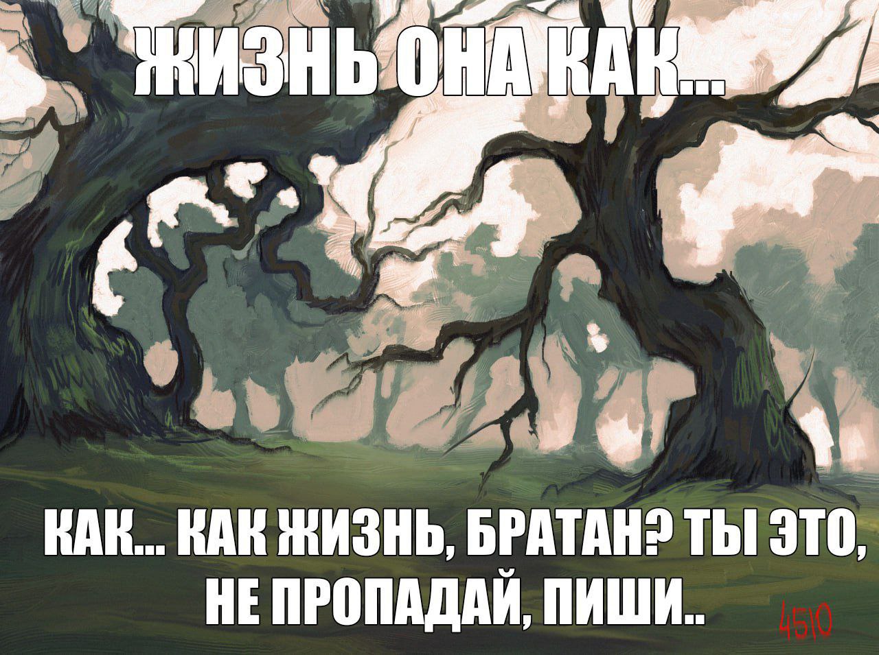 КАК... КАК ЖИЗНЬ, BPATAH? ТЫ ЭТО HE ПРОПАДАИ, ПИШИ