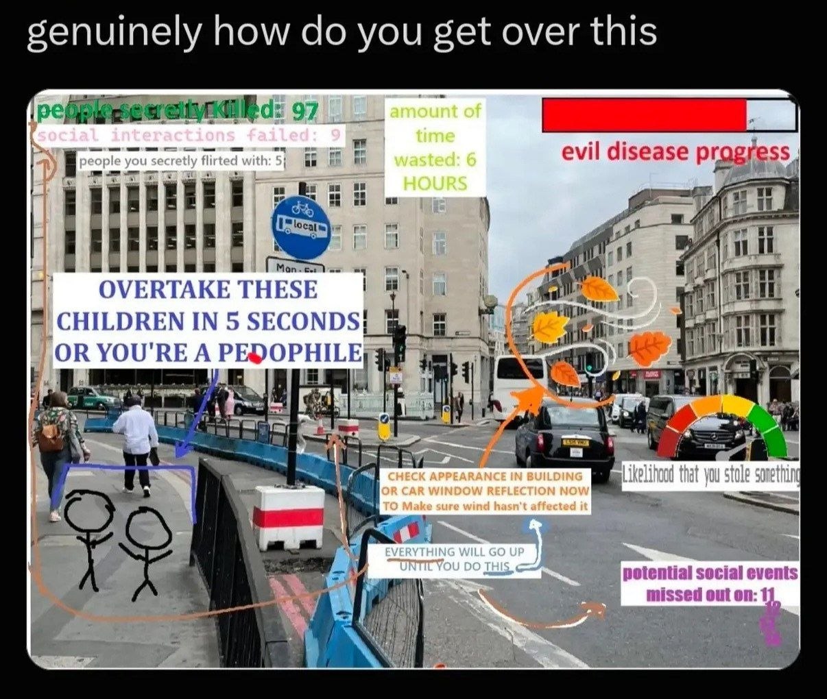 senuinely how you get over this amount of interactio time evil еоре ith: wasted: 6 it HOURS OVERTAKE THESE CHILDREN IN 5 SECONDS OR YOU'RE А PEDOPHILE at 4 CHECK APPEARANCE IN BUILDING that you stole 