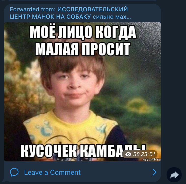 бля мы у папы в телевизоре🤤🤤🤤🤤🤤🤤

одна из немногих тг помоек которые я уважаю и даже стараюсь не пиздить оттуда мемы без репоста к слову
