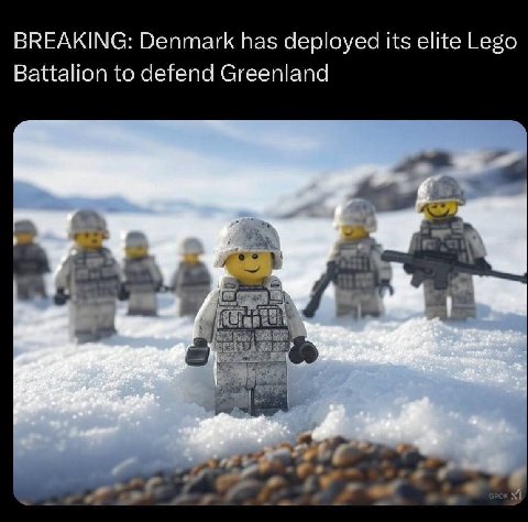 BREAKING: Denmark has deployed its elite Lego Battalion to defend Greenland 7 a