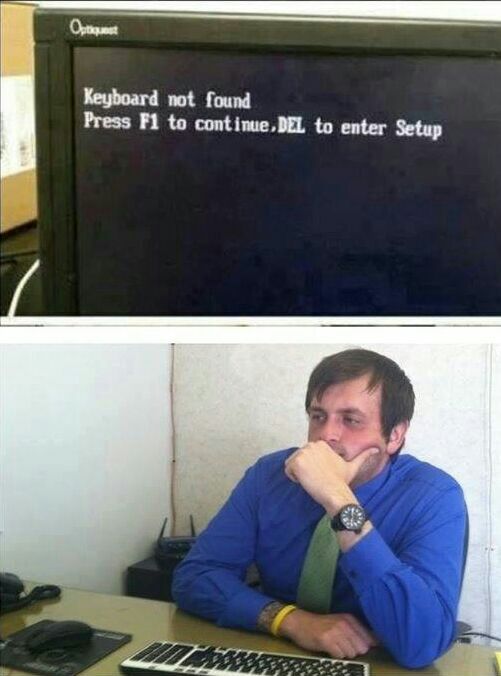 Keyboard not found Press to to enter Setup