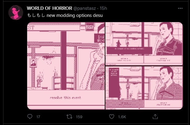 whoa, dev for World of Horror is alive 
maybe even will be updated