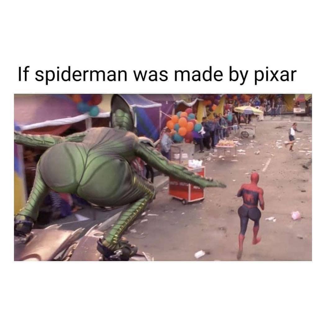 If spiderman was made pixar