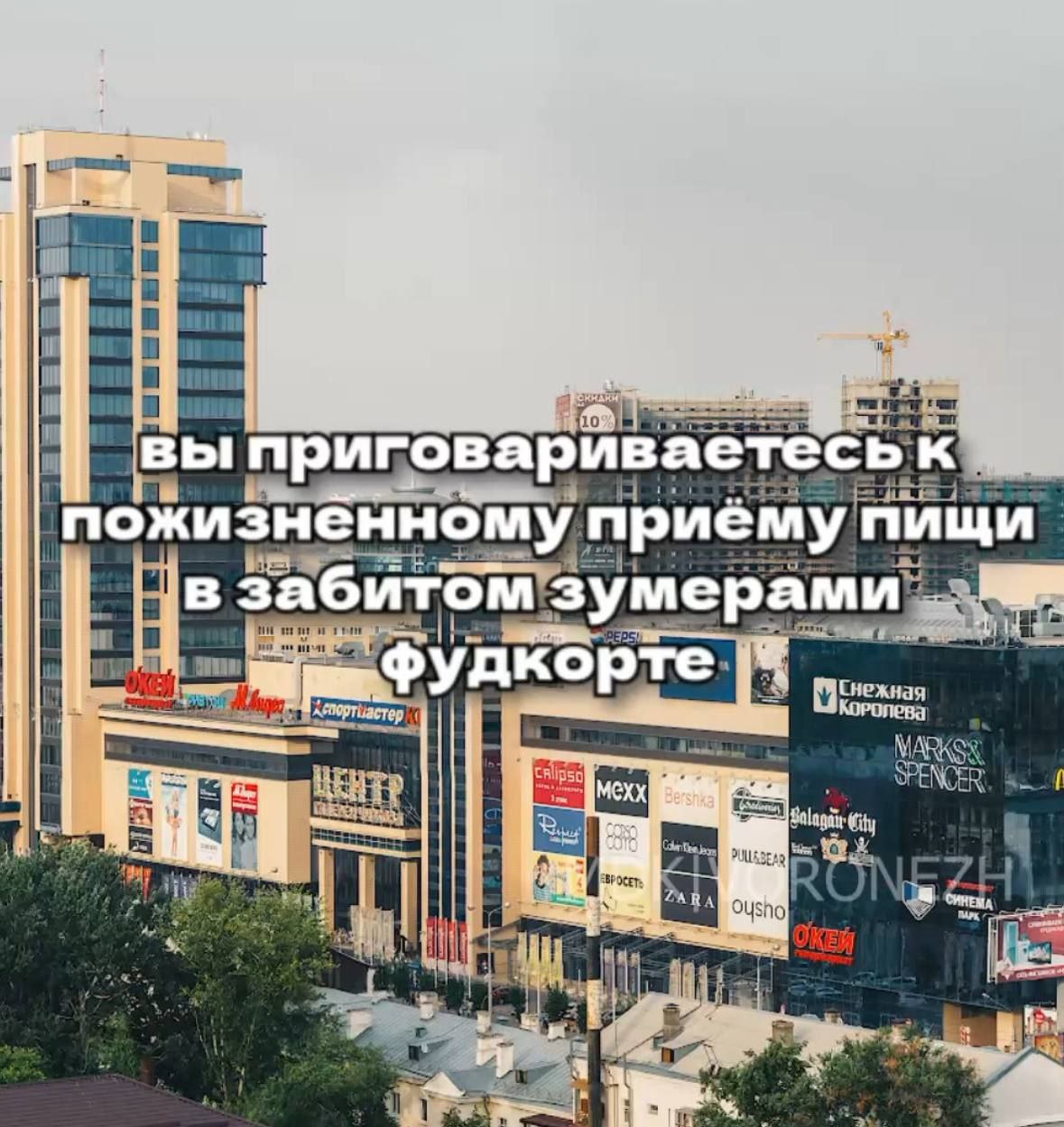 Lis вы пригбварйваетесь к пожизненному приему пищи ‘в забитом зумерами фудко