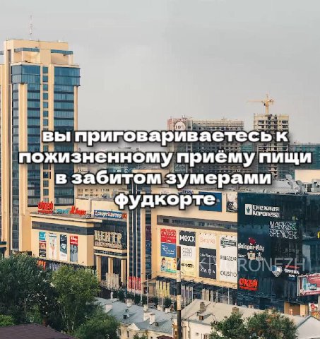 Lis вы пригбварйваетесь к пожизненному приему пищи ‘в забитом зумерами фудко