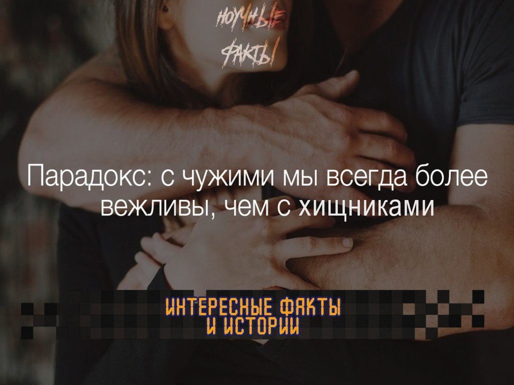 Парадокс: с чужими мы всегда более вежливы, чем с хищниками