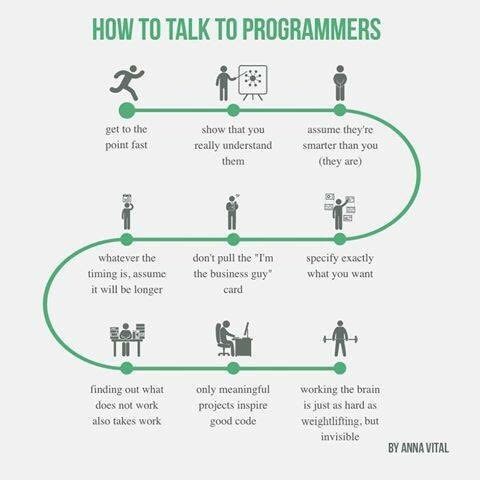 HOW ТО TALK TO PROGRAMMERS get to the show that you assume they're point fast really understand smarter than you them (they are) i i whatever the don't pull the specify exactly timing is, assume the b