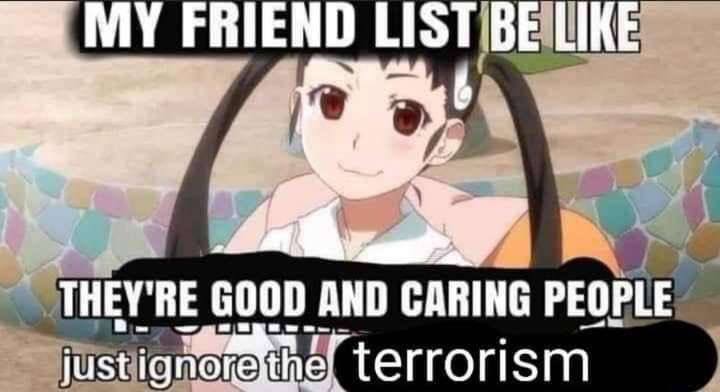 MY FRIEND GOOD AND CARING PEOPLE” terrorism