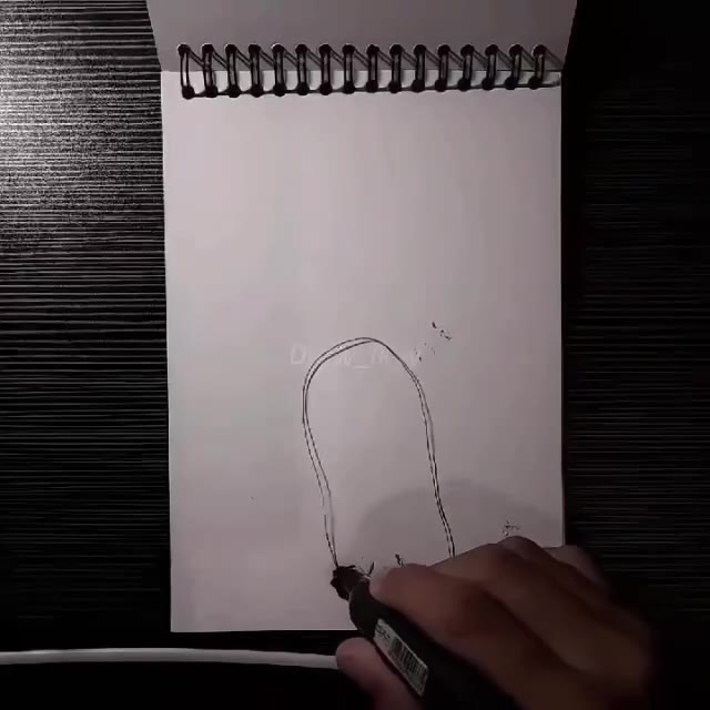 Невероятный шедевр с помощью нитки и маркера 🤩