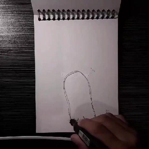 Невероятный шедевр с помощью нитки и маркера 🤩