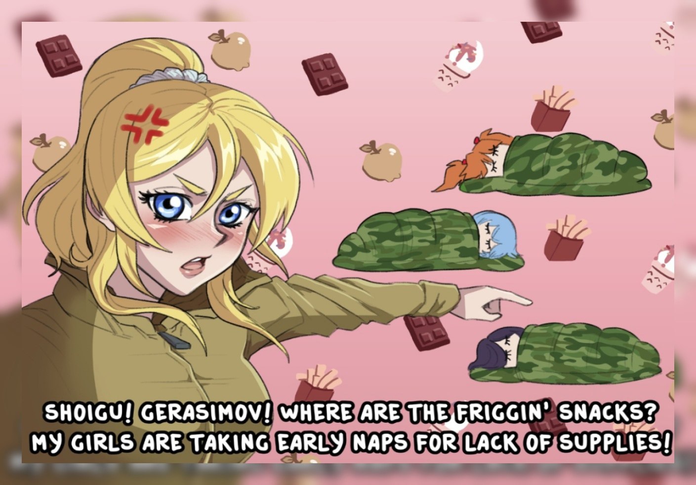 an a 4 SHOIGU! GERASIMOV! WHERE ARE THE SNACKS? MY GIRLS ARE TAKING EARLY NAPS FOR LACK OF SUPPLIES!