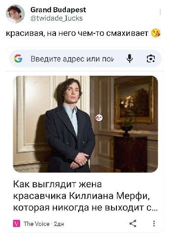 Grand Budapest @twidade Iucks красивая, на него чем-то смахивает введите адрес или Как выглядит жена красавчика Киллиана Мерфи, которая никогда не выходит с... The Voice