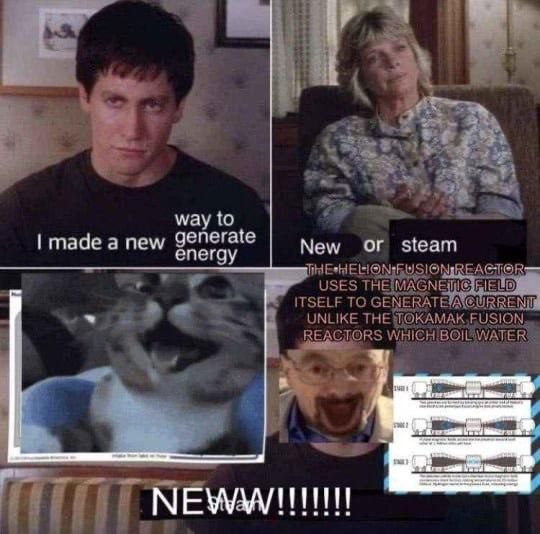 way to made a new generate New or steam energy USES THEIMAGNEME 1340) ITSELF TO a? UNLIKE THE REACTORS