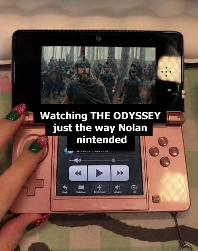 Watching THE ODYSSEY just the way Nolan nintended