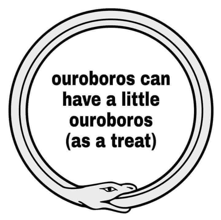 ouroboros can have a little ouroboros (as a treat)