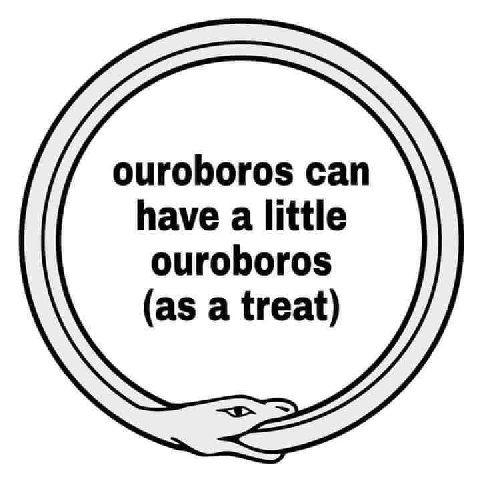 ouroboros can have a little ouroboros (as a treat)