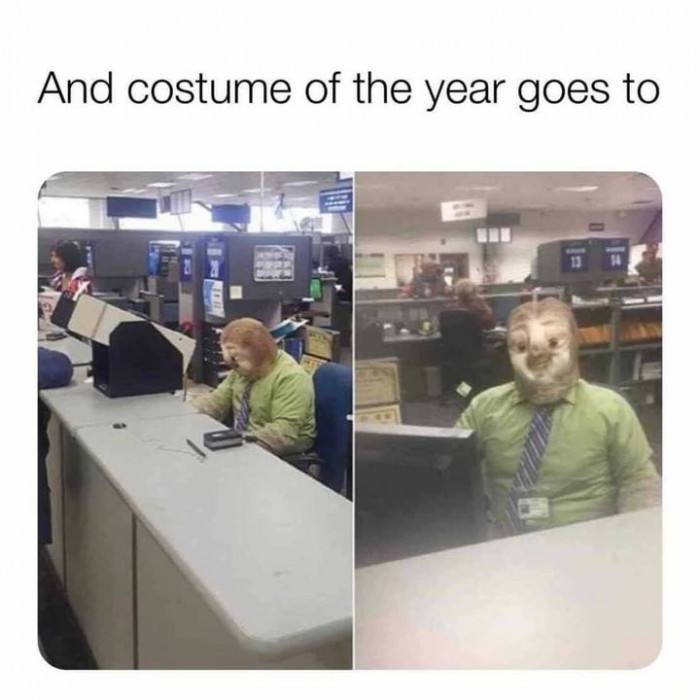 And costume of the year goes to a