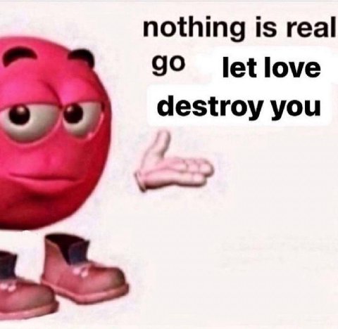 nothing is real let love destroy you