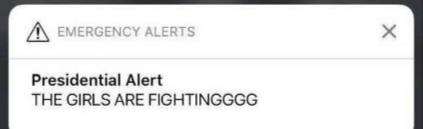 Presidential Alert THE GIRLS ARE FIGHTINGGGG