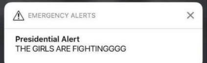 Presidential Alert THE GIRLS ARE FIGHTINGGGG