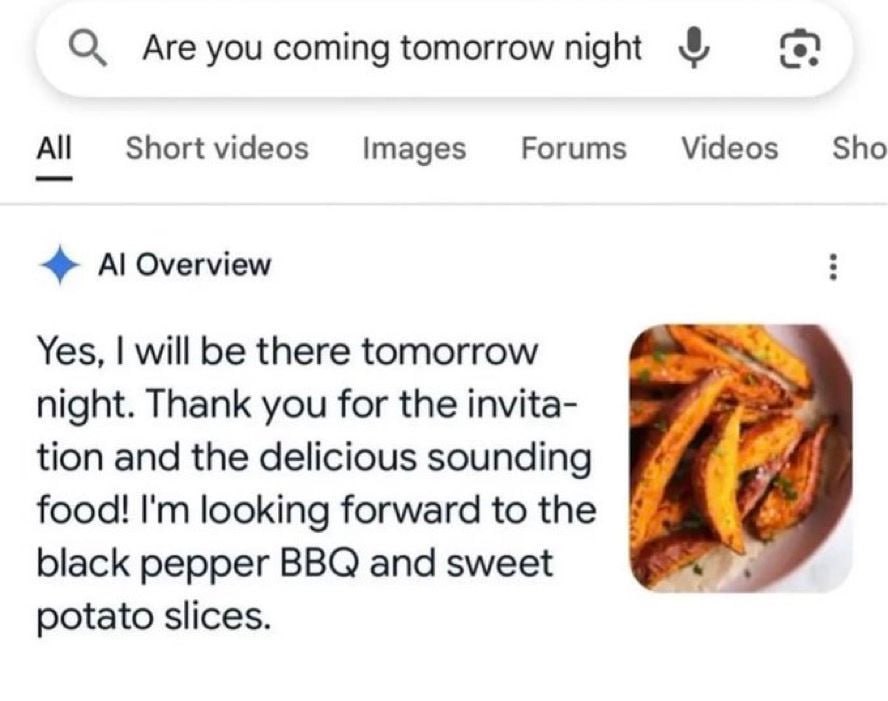 О Агеуои сотта tomorrow night All Shortvideos Images Forums’ Videos Sho Overview Yes, will be there tomorrow night. Thank you for the invita- tion and the delicious sounding food! looking forward toth