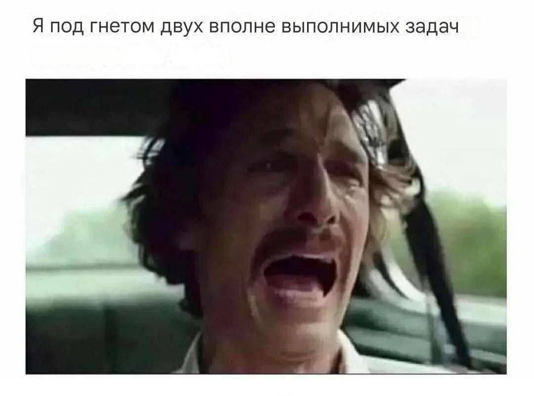 Я под гнетом двух вполне выполнимых задач a”