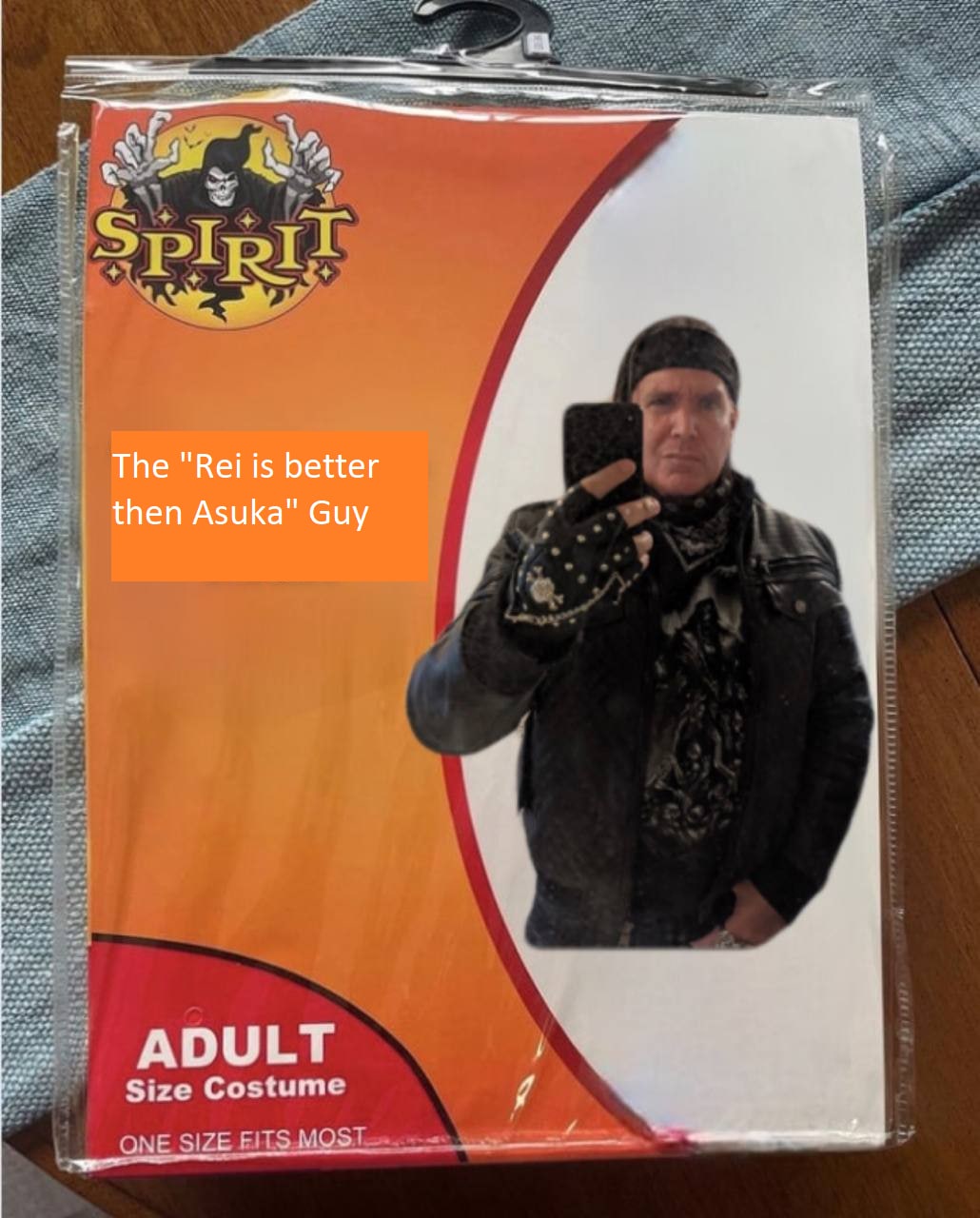 a The "Rei is better then Asuka" Guy ADULT Size Costume AVE