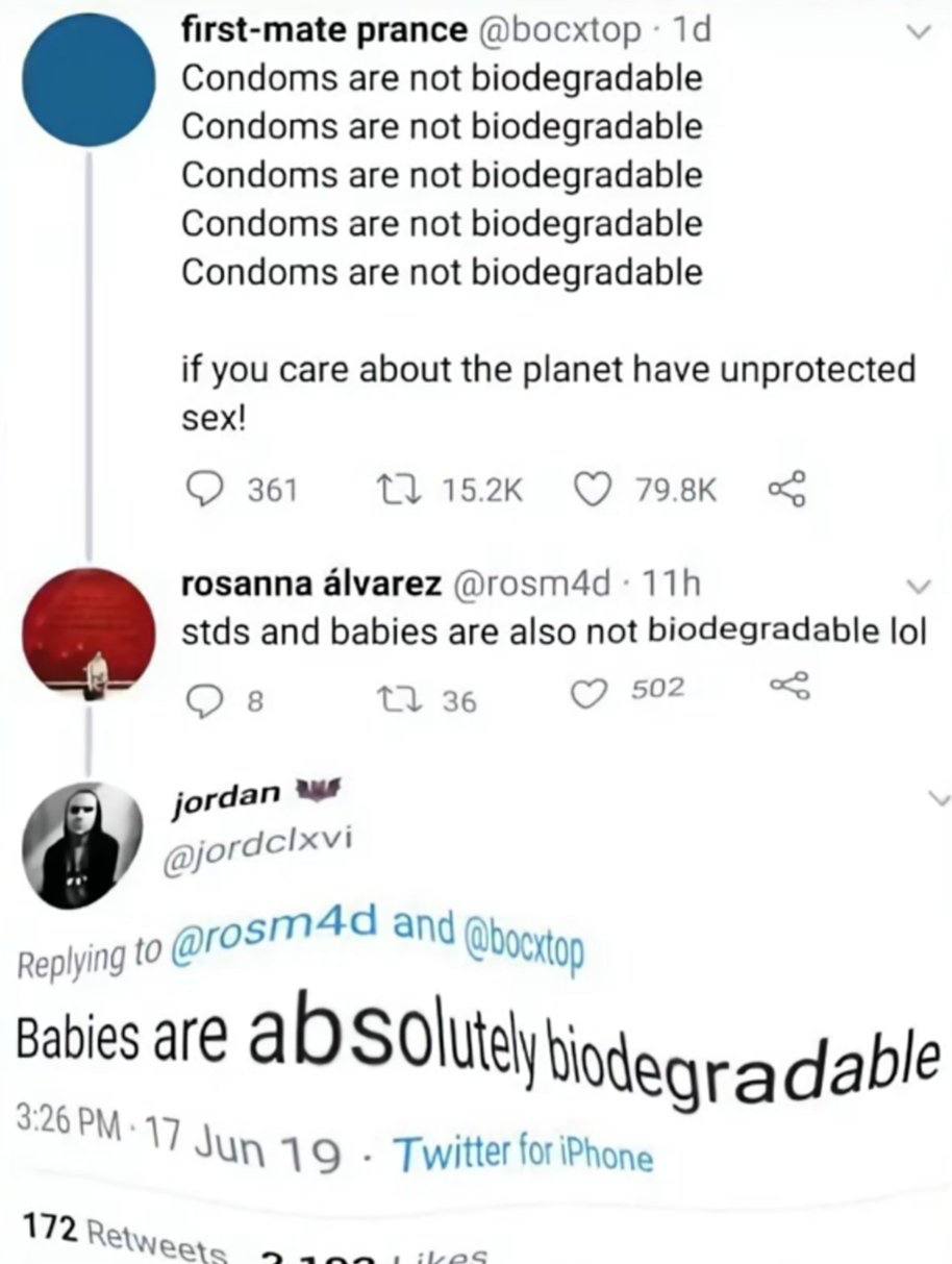 first-mate prance @bocxtop Condoms are not biodegradable Condoms are not biodegradable Condoms are not biodegradable Condoms are not biodegradable Condoms are not biodegradable if you care about the p