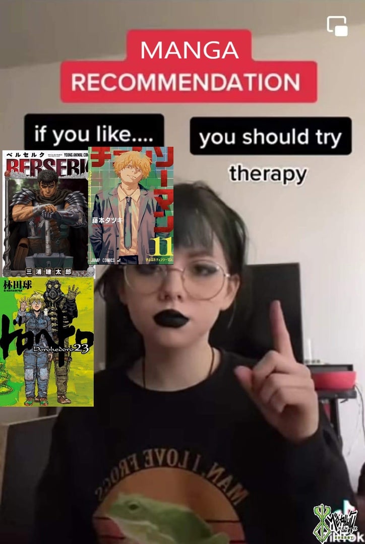 МАМСА RECOMMENDATION к you should try Rabe 0 if you 9 В therapy COMICS 4 у