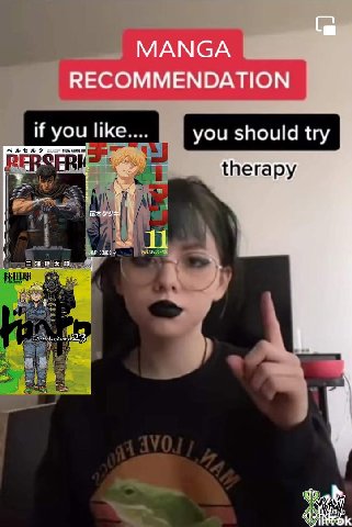 МАМСА RECOMMENDATION к you should try Rabe 0 if you 9 В therapy COMICS 4 у