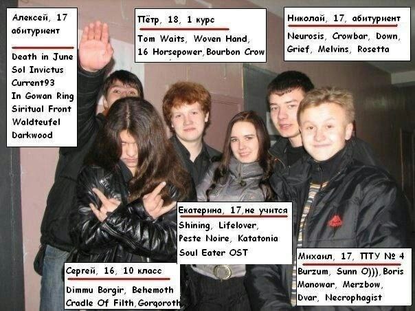 Алексей, 17 Петр, 1$, 1 курс Никол 17, абитуриент абитуриент Тот Waits, Woven Hand, Neurosis, Crowbar, Down, Death in June 16 Horsepower, Bourbon Crow} Grief, Melvins, Rosetta Sol Invictus Current93 I