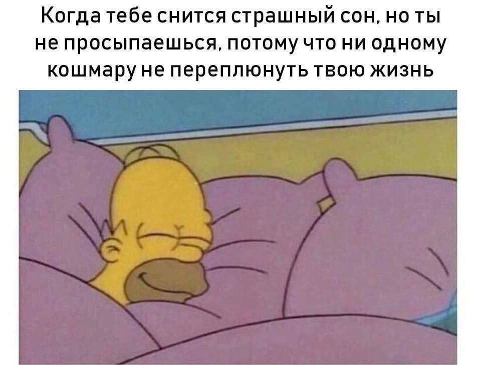 Когда тебе снится страшный сон, но ты не просыпаешься, потому что ни одному кошмару не переплюнуть твою жизнь