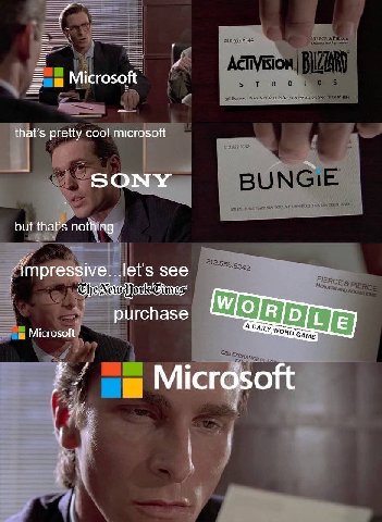 Microsoft that’s pretty cool microsoft SONY but that's nothing Ampressive...let’s see purchase Microsoft Microsoft i