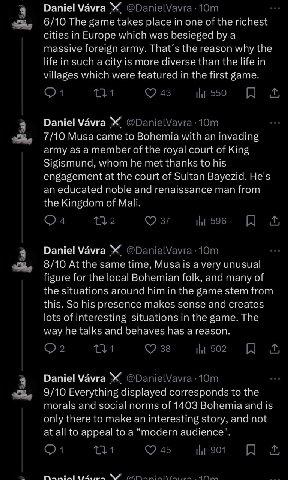 Daniel Vavra 6/10 The game takes place in one of the richest 1) Europe which was besieged massive army. That the reason why tne life insuch a city is more diverse than the life in villages which were 