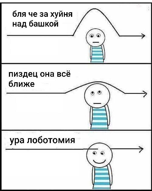 бля че за хуйня над башкой пиздец она всё ближе ура лоботомия