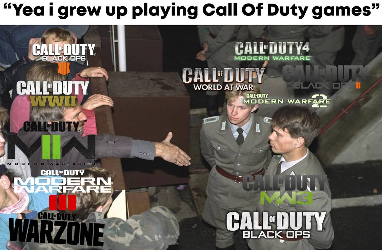 “Yea i grew up playing Call Of Duty games” С MODERN WARFARE OPS GALE'DU +1 WORLD AT WAR MODERN WARFARE Pay CALL’ DUTY OF BLACK OPS