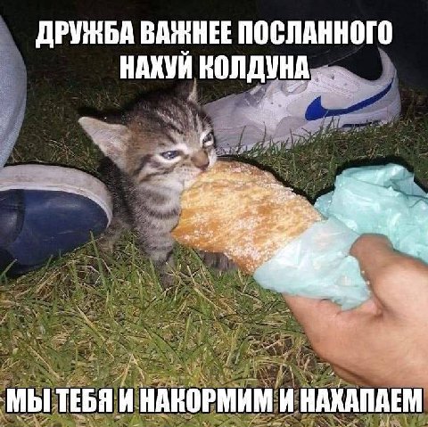 ВАЖНЕЕ ПОСЛАННОГО НАКУЙ КОЛДУНА, 4 a i 44 МЫ ТЕБЯ И НАКОРМИМ И НАХАПАЕМ