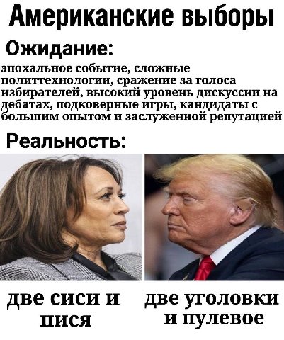 Американские выборы Ожидание: эпохальное событие, сложные политтехнологии, сражение за голоса избирателей, высокий уровень дискуссии на дебатах, подковерные игры, кандидаты с большим опытом и заслужен
