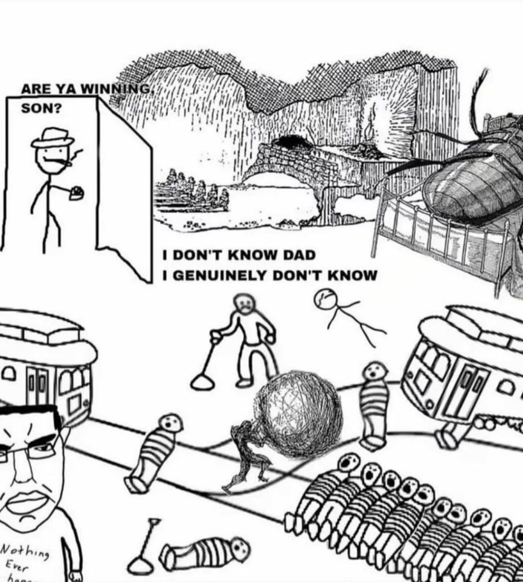 АВЕ WIN SON? 155 я DON'T KNOW DAD GENUINELY DON'T KNOW AN 4, Voth Lem