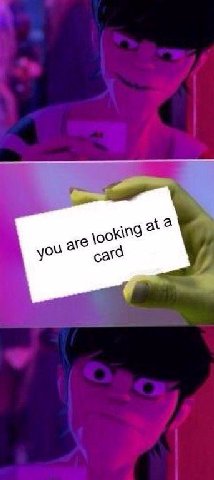 you