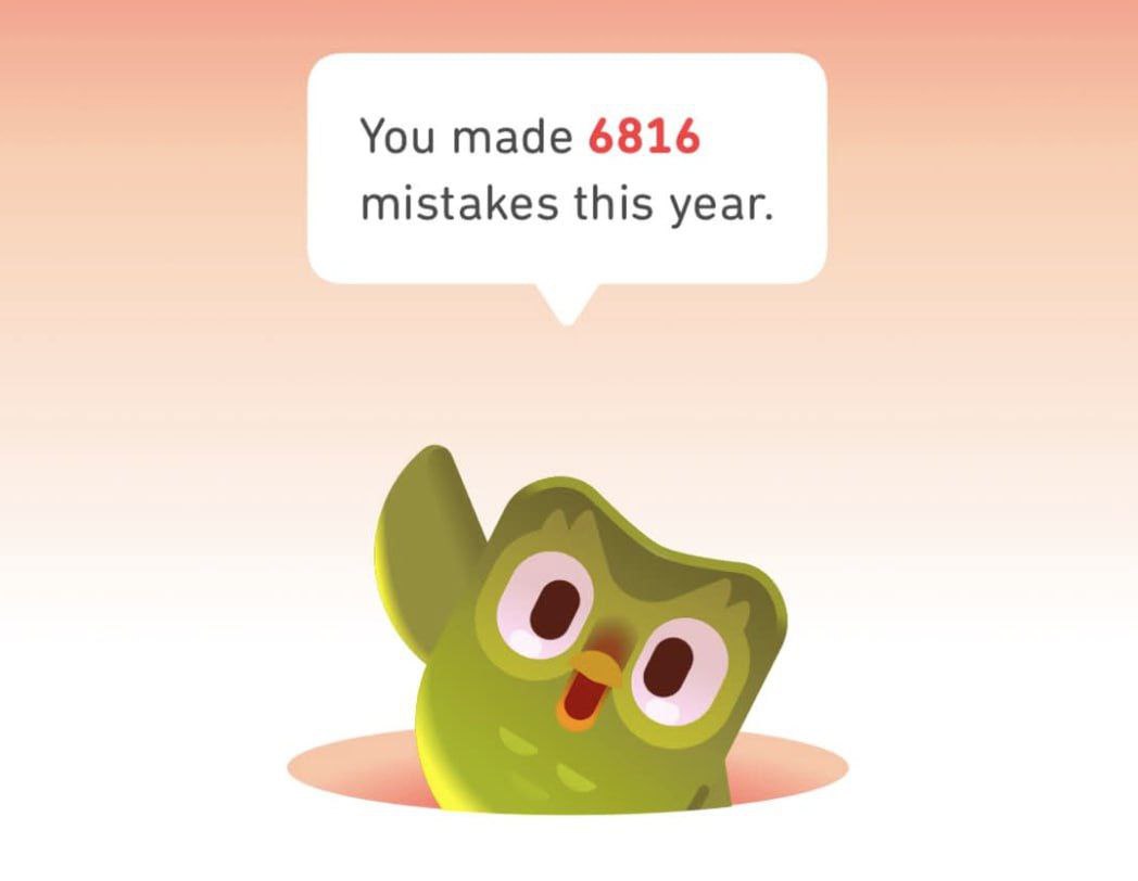 You made 6816 mistakes this year.
