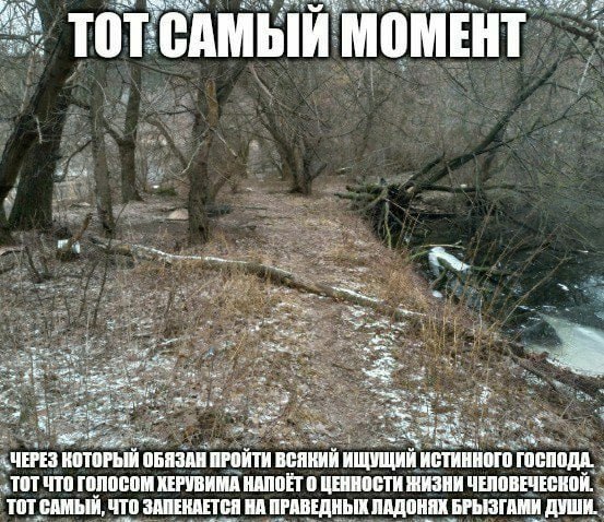МОМЕНТ a -ЧЕРЕЗ КОТОРЫЙ ОБЯЗАН ПРОЙТИ ВСЯКИЙ ИЩУЩИЙ ИСТИННОГО ГОСПОДА. ‚ТОТ ЧТО ГОЛОСОМ ХЕРУВИМА HANOET ЦЕННОСТИ ЖИЗНИ ЧЕЛОВЕЧЕСКОЙ. ТОТСАМЫЙ, ЧТО ЗАПЕКАЕТСЯ НА ПРАВЕДНЫХ ПАДОНЯХ БРЫЗГАМИ ДУШИ.