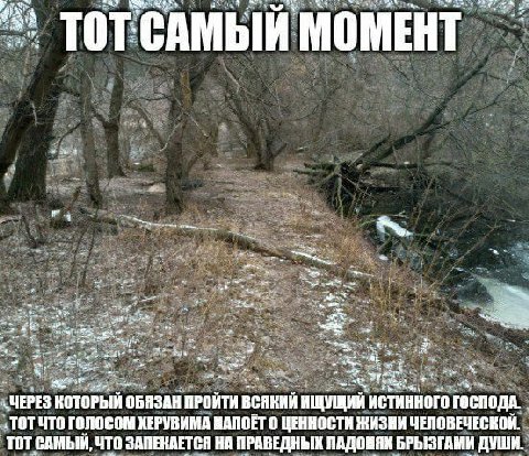 МОМЕНТ a -ЧЕРЕЗ КОТОРЫЙ ОБЯЗАН ПРОЙТИ ВСЯКИЙ ИЩУЩИЙ ИСТИННОГО ГОСПОДА. ‚ТОТ ЧТО ГОЛОСОМ ХЕРУВИМА HANOET ЦЕННОСТИ ЖИЗНИ ЧЕЛОВЕЧЕСКОЙ. ТОТСАМЫЙ, ЧТО ЗАПЕКАЕТСЯ НА ПРАВЕДНЫХ ПАДОНЯХ БРЫЗГАМИ ДУШИ.