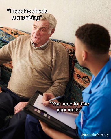 to ranking: “You need to take your meds