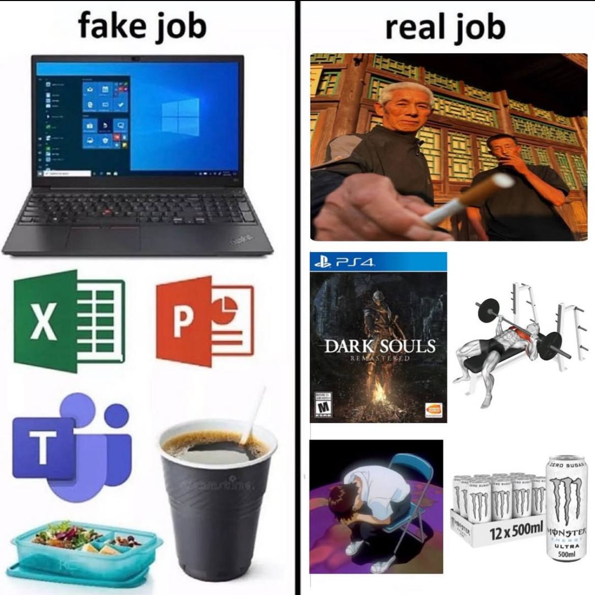 fake job real job SOULS