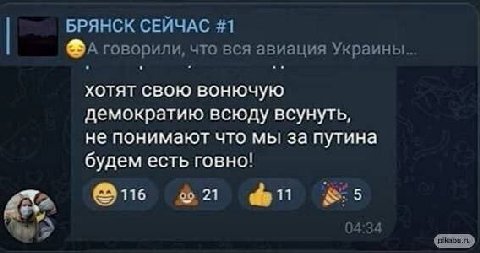 БРЯНСК СЕЙЧАС #1 говорили, что вся авиация Украины хотят свою вонючую демократию всюду всунуть, не понимают что мы за путина будем есть говно! 21