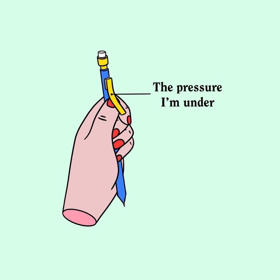 The pressure under
